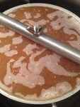 Brassage du moût dans la cuve