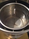 Eau dans la cuve de brassage