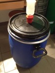 Fermenteur fermé équipé d’un barboteur