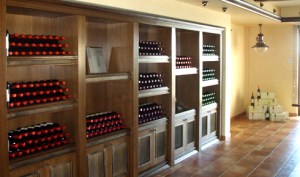 Bouteilles présentées dans la boutique de Minkov Brothers